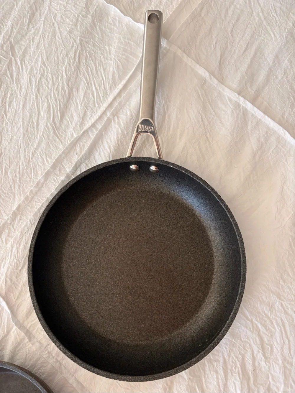 Ninja Black Frying Pan Set with Silver Handles - 2-Piece